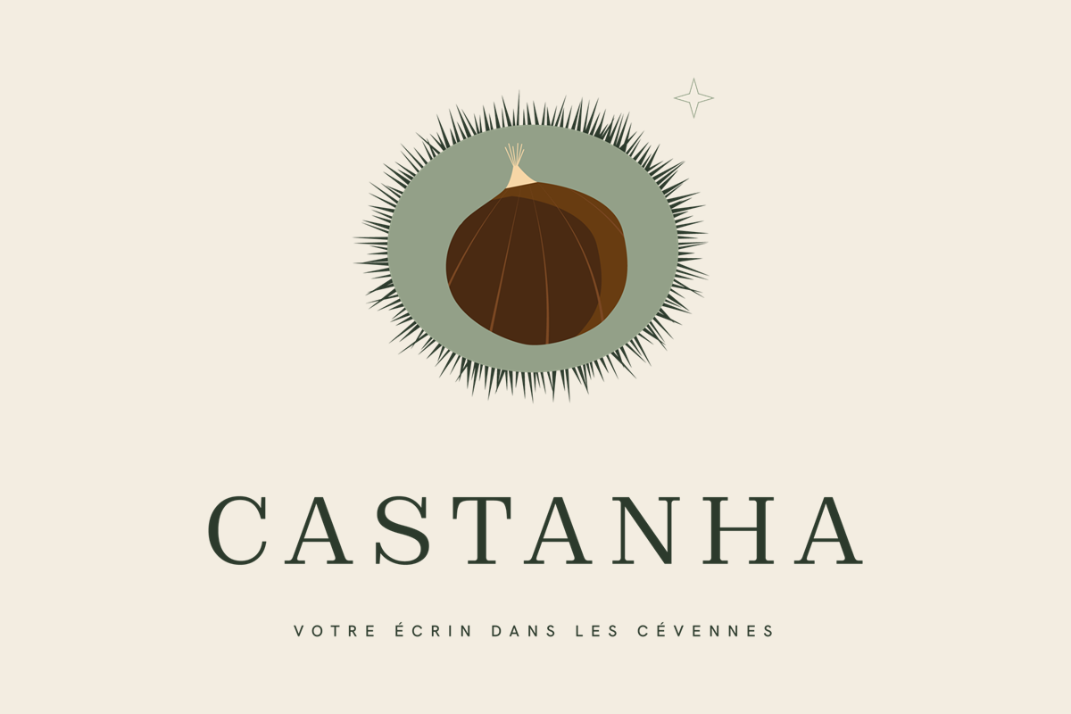 Logo Castanha, version principale verticale