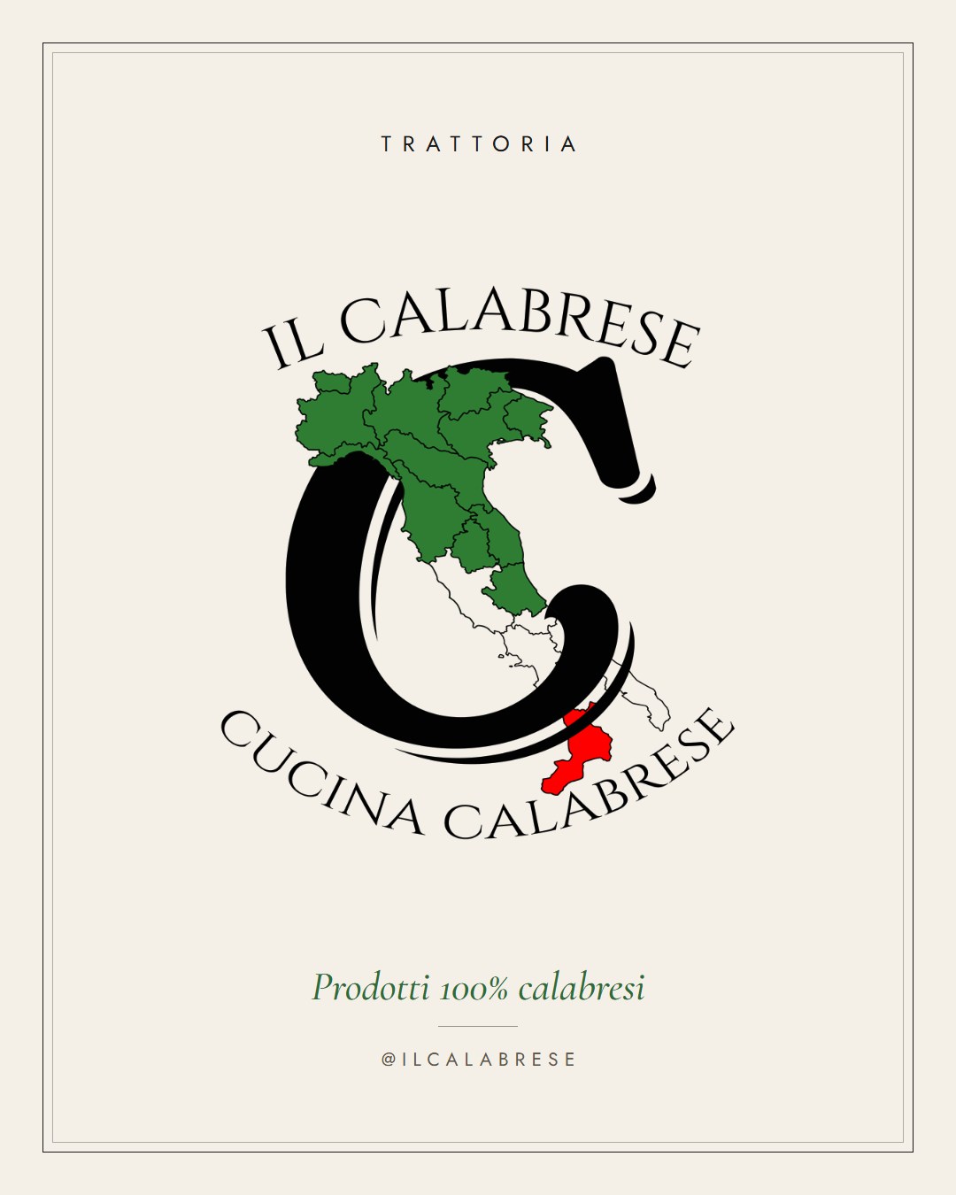 Il Calabrese, affichette de la marque