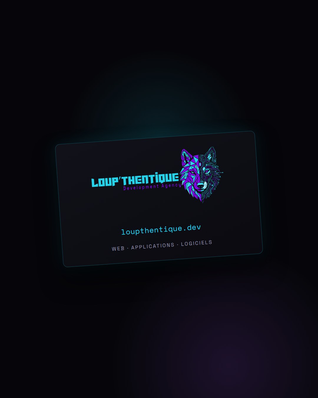 Loup'thentique Dev Agency, carte de visite