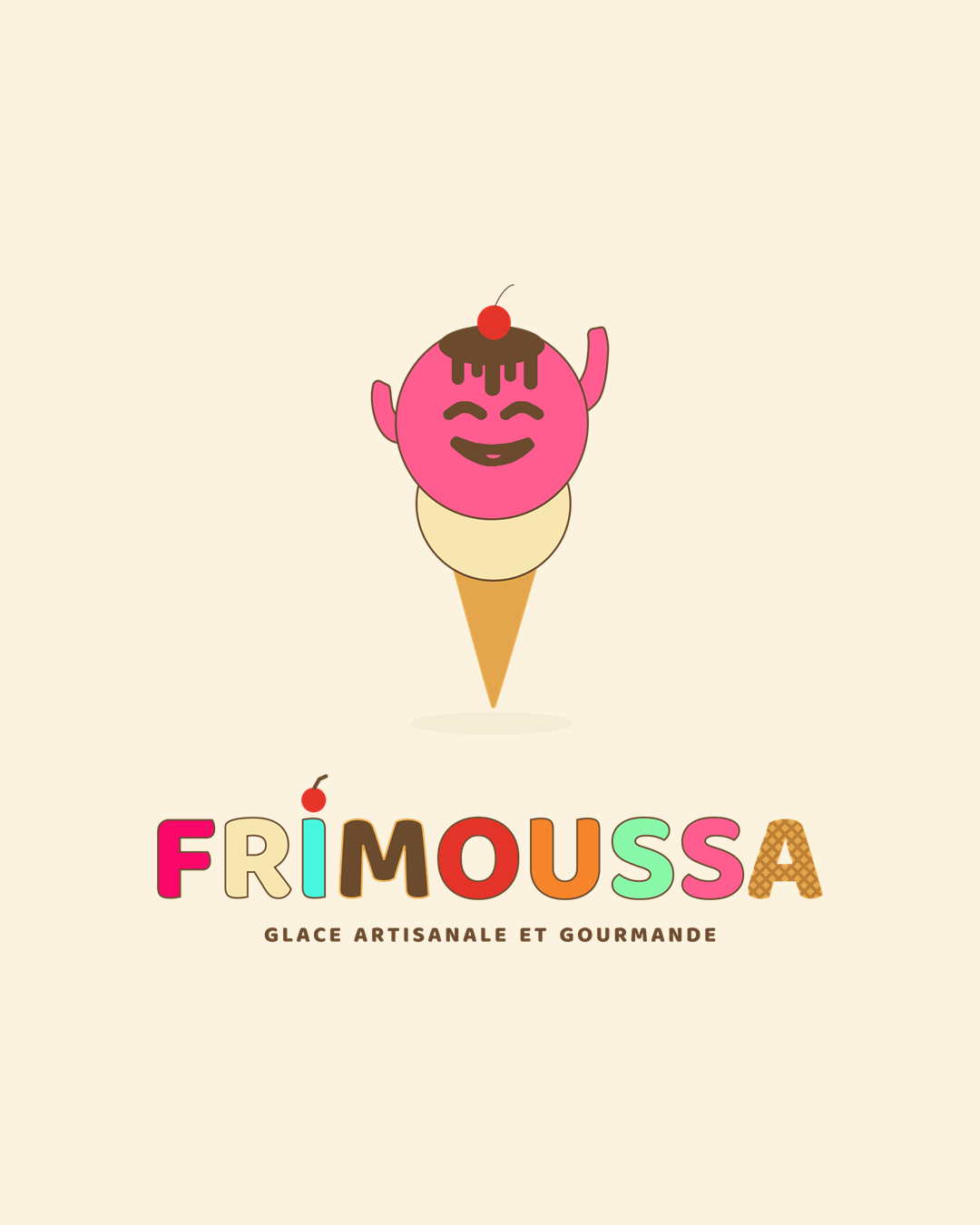 Logo Frimoussa, glacier artisanal