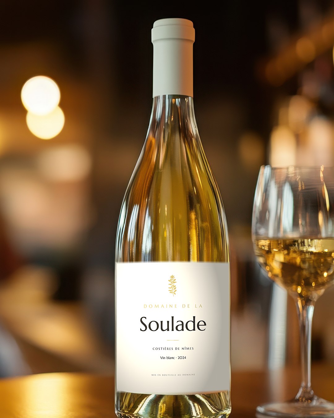 Bouteille Domaine de la Soulade, restaurant